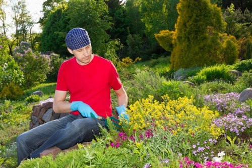 Local garden design and build work with access considerations in Downham